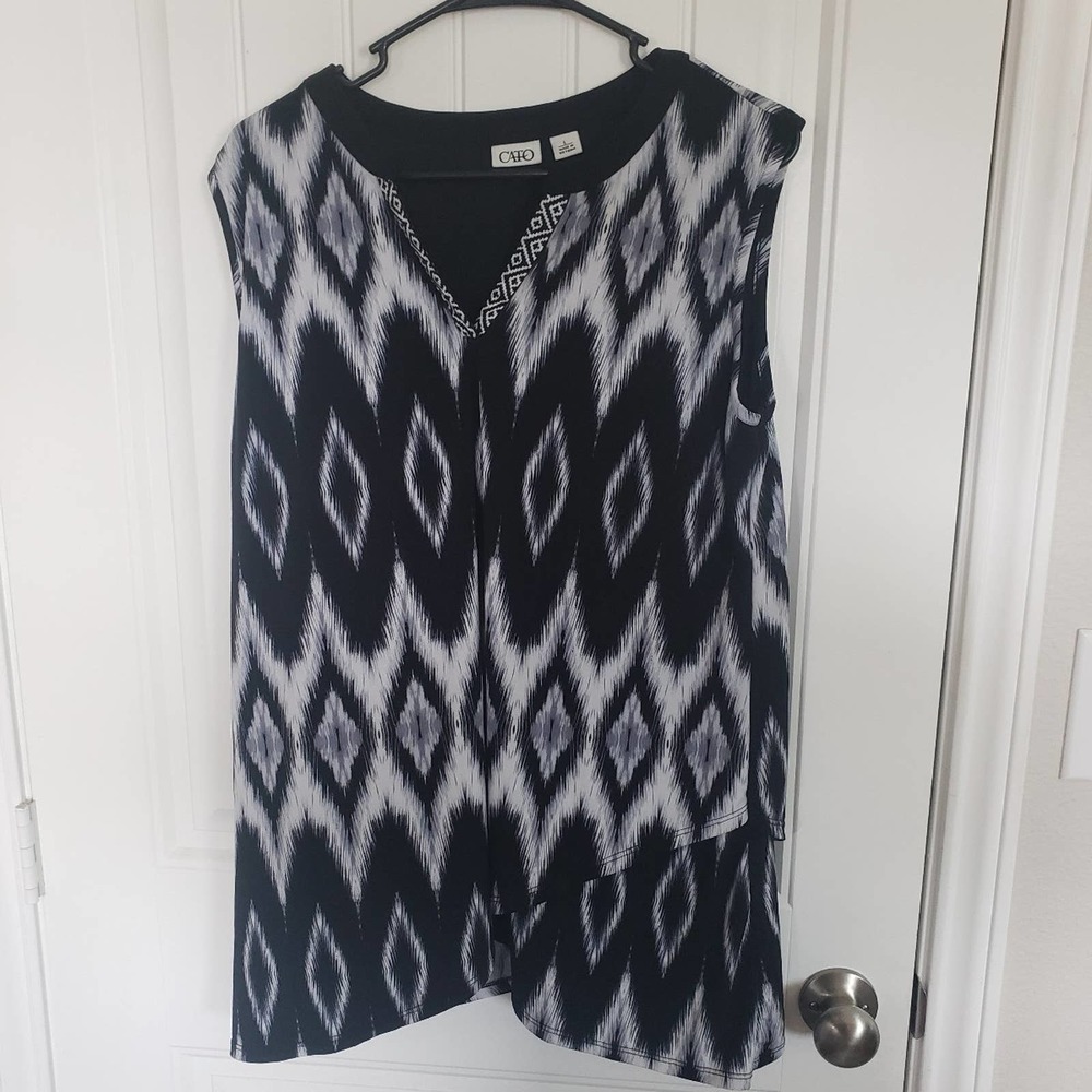 Cato Black and white blouse size L